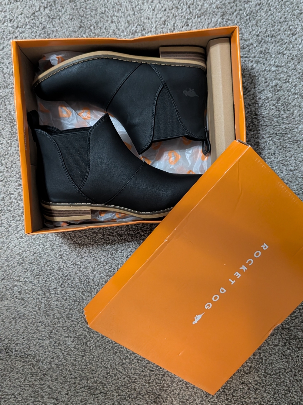 Rocket Dog Black Chelsea Ankle Boots - Sleek Everyday Style